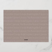 Seven Principles Horizontal Photo Kwanzaa Folie Feestdagenkaart (Achterkant)