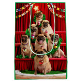 Seven Pugs-a-Posing Medium Cadeauzakje (Achterkant)