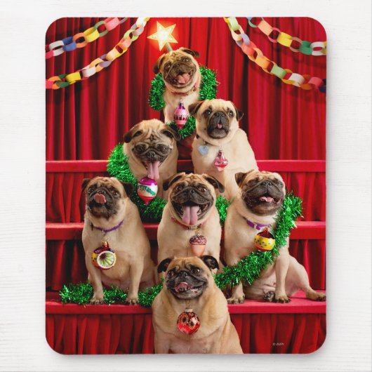 Seven Pugs-a-Posing Muismat (Voorkant)