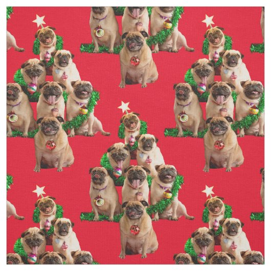 Seven Pugs-a-Posing Stof (Swatch)