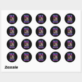 Seven Racoon Bootleg 67 67 Six World Ronde Sticker (Vel)