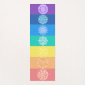 Seven Rainbow Chakras Mandalas Yogamat (Voorkant)