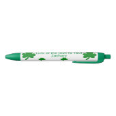 Seven Shamrocks Lucky Irish PERSONALISEREN NAAM Blauwe Inkt Pen (Bodem)