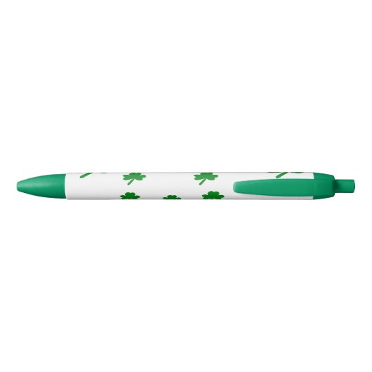 Seven Shamrocks Lucky Irish PERSONALISEREN NAAM Blauwe Inkt Pen (Achterkant)