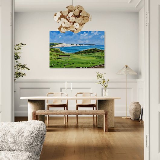 Seven Sisters Cliffs Canvas Afdruk