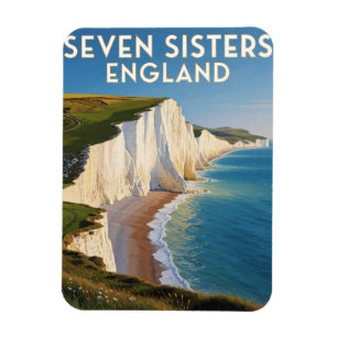 Seven Sisters Engeland krijtrotsen Magneet