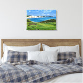 Seven Sisters Kliffen Canvas Afdruk (Insitu (Slaapkamer))