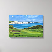 Seven Sisters Kliffen Canvas Afdruk (Voorkant)