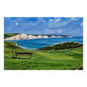 Seven Sisters-kliffen Perfect Poster (Voorkant)