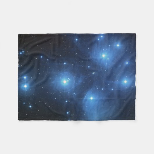 Seven Sisters Star Cluster Pleiades Messier 45 Fleece Deken (Voorkant (Horizontaal))