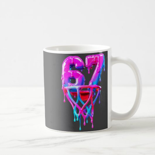 Seven Six 67 Drip Basketbal Aangepast Koffiemok (Rechts)