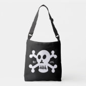SEVEN SKULL BY MASANSER PIXELAT CROSSBODY TAS (Voorkant)