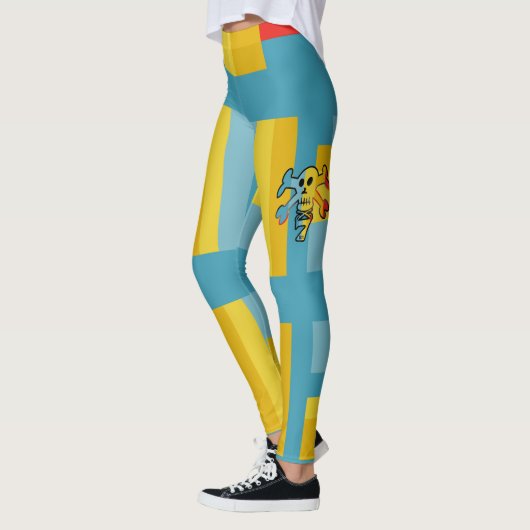 SEVEN SKULL BY MASANSER PIXELAT LEGGINGS (Links)