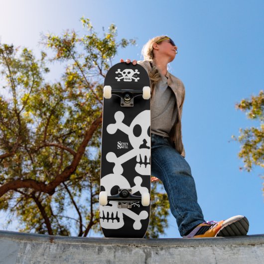 SEVEN SKULL BY MASANSER PIXELAT PERSOONLIJK SKATEBOARD (Buiten 1)