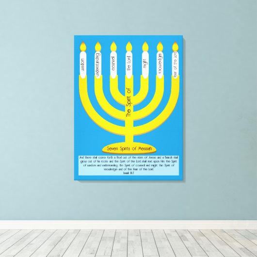 Seven Spirits of Messiah  Canvas Afdruk (Insitu (Houten vloer))