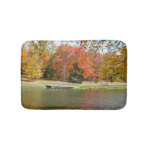Seven Springs Fall Bridge III Herfstlandschap Badmat