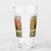 Seven Springs Fall Bridge III Herfstlandschap Glas (Rechts)