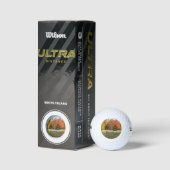 Seven Springs Fall Bridge III Herfstlandschap Golfballen (Verpakking)