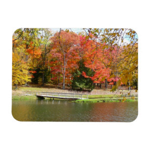 Seven Springs Fall Bridge III Herfstlandschap Magneet