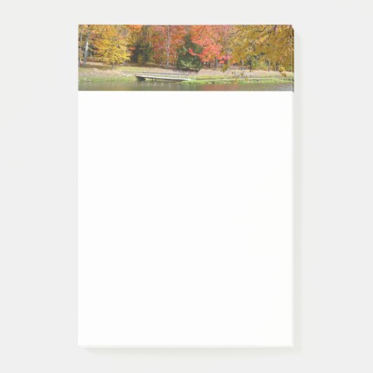 Seven Springs Fall Bridge III Herfstlandschap Post-it® Notes (Voorkant)