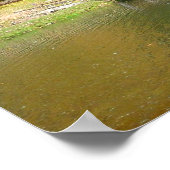 Seven Springs Fall Bridge III Herfstlandschap Poster (Hoek)