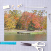 Seven Springs Fall Bridge III Herfstlandschap Tissuepapier (Craft)