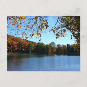 Seven Springs Herfst Bomen en Vijver Briefkaart