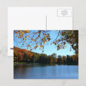 Seven Springs Herfst Bomen en Vijver Briefkaart (Voorkant / Achterkant)
