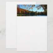 Seven Springs Herfst Bomen en Vijver Briefpapier (Voorkant / Achterkant)