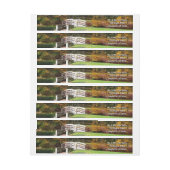 Seven Springs Herfst Bridge I Autumn Landscape (Vel)