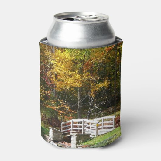 Seven Springs Herfst Bridge I Autumn Landscape Blikjeskoeler (Blikje Voorkant)