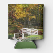 Seven Springs Herfst Bridge I Autumn Landscape Blikjeskoeler (Voorkant)