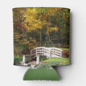 Seven Springs Herfst Bridge I Autumn Landscape Blikjeskoeler (Achterkant)