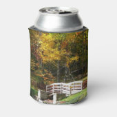 Seven Springs Herfst Bridge I Autumn Landscape Blikjeskoeler (Blikje Achterkant)