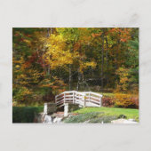 Seven Springs Herfst Bridge I Autumn Landscape Briefkaart (Voorkant)