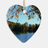 Seven Springs-Herfst Trees en Pond Keramisch Ornament (Rechts)