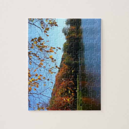 Seven Springs-Herfst Trees en Pond Legpuzzel (Verticaal)