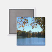 Seven Springs-Herfst Trees en Pond Magneet (Voorkant / Achterkant)