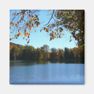 Seven Springs-Herfst Trees en Pond Magneet