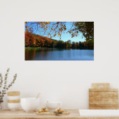 Seven Springs-Herfst Trees en Pond Poster (Keuken)