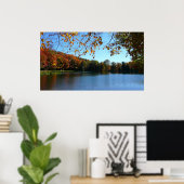 Seven Springs-Herfst Trees en Pond Poster (Thuiskantoor)