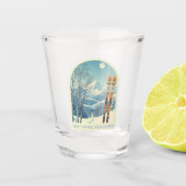 Seven Springs Pennsylvania skivakantiebar Shot Glas (Voorkant)