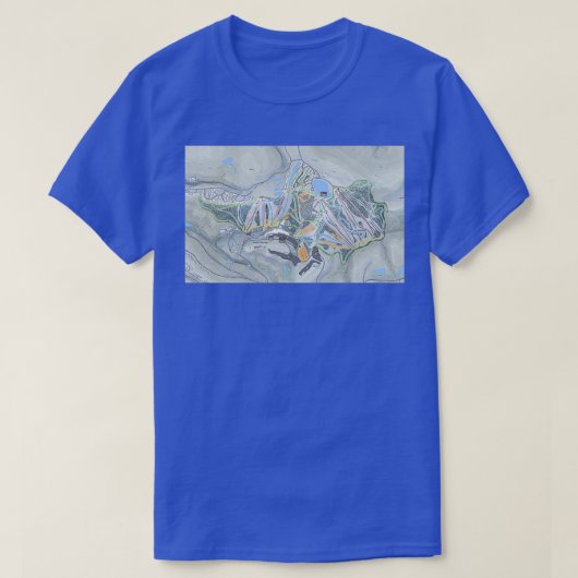Seven Springs Resort Trail Map T-shirt (Design voorkant)