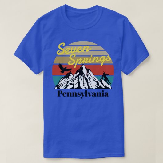 Seven Springs ski Pennsylvania 1 T-shirt (Design voorkant)