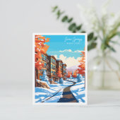 Seven Springs vintage reisillustratie Briefkaart (Staand voorkant)