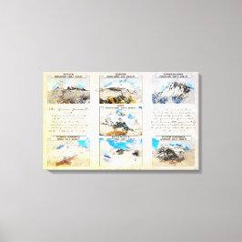 Seven Summits Canvas Afdruk