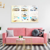 Seven Summits Canvas Afdruk (Insitu (Woonkamer))