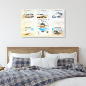 Seven Summits Canvas Afdruk (Insitu (Slaapkamer))