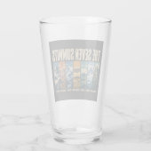 Seven Summits Mountain Landmarks Illustration Glas (Achterkant)