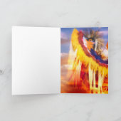 SEVEN WOLF SPIRITS NATIVE AMERICAN DANCER KAART (Binnen)